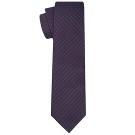 KissTies Mens Plum Tie Purple Solid Necktie Wedding Ties + Gift Box