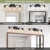 Unicozin Modern Bathroom Light Fixtures, 4 Light Vanity Lights over