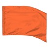 Orange Color Guard Flag, Curved Rectangle Solid Color Flag for