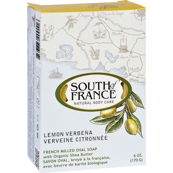 South of France Bar Soap - Lemon Verbena - Full Size - 6 oz - (Pack of 3)