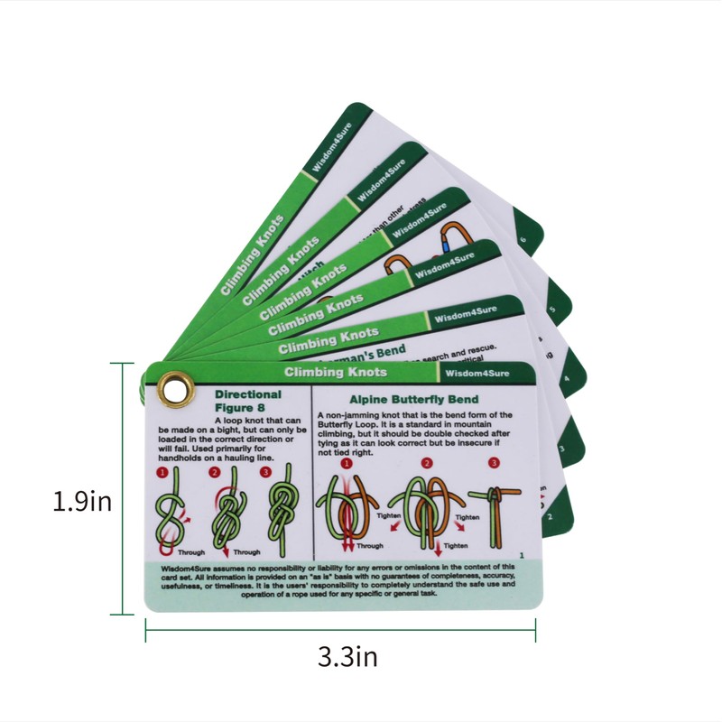 Harrison Howard's Essential Outdoor Knot Tying Cards - Waterproof and
