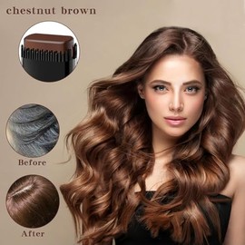 Peine Cabello Tinte, Barros Para Teñir el Pelo, Tinte de 2 en 1 en Barra, Pelo con Peine Seguro y Cómodo, Cubre Canas, Cepillo para Retoques de Cabell