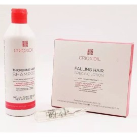 Crioxidil Shampoo Anticaída 300ml + Ampolletas Con Extracto De Malabar
