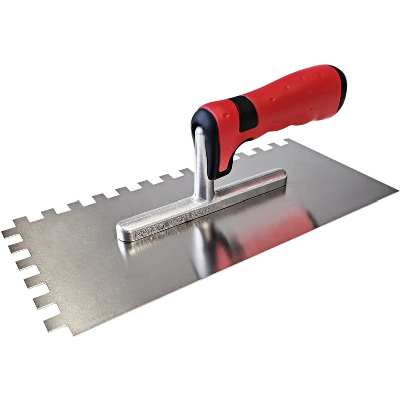 Maurerfreund, Tiling Set 2-Piece with Smoothing Trowel Rust-Proof Teeth 12