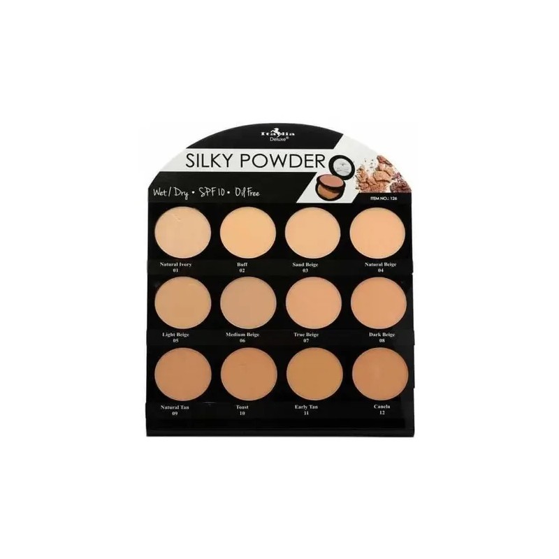 Base en Polvo Italia Deluxe Silky Powder Tono 06 Medium