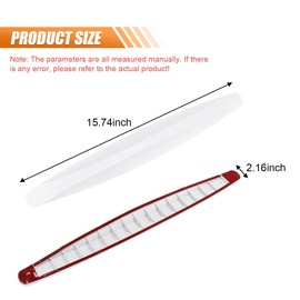 Anti-Collision Patch Bumper Guard Strip, Widened Patch Strips Anti-Scratch Corner, Universal for Cars, SUVs, Pickup (White, 2PCS)