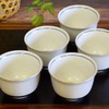 Stylish Kutani Ware Tea Bowl, Set of 5 Guests, White