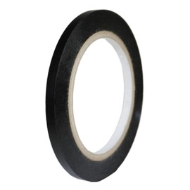 T.R.U. CVT-536 Black Vinyl Pinstriping Dance Floor Tape: 1/4 in. wide x 36 yds. Several Colors