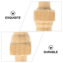 COHEALI 36 pcs Wooden Art Craft Decor Accessory DIY Spindles Unfinished Dollhouse Wood Handrails Layout Models Miniature Furniture for Mini Railing Adornment House Decors Furnitures