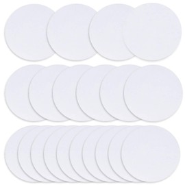 Sublimation Blanks Drink Coasters,20 Pcs 3.5 Inch MDF White Round Coasters for Crafts Painting Heat Transfer