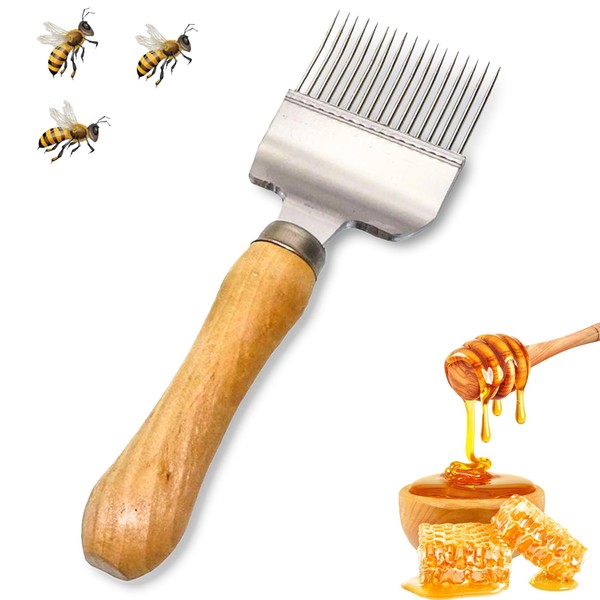 ZONSUSE Honey Discapping Fork, Beekeeper Fork Made of Stainless Steel