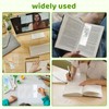 Neworkg 100 PCS Bookmark Sleeves Clear, Plastic Blank Bookmark Holder
