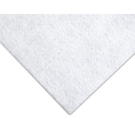 Trimits 10 Pack of Glittered Felt,White,23 x 30cm
