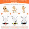 Cangurera para Bebé, Portabebés Ajustable Portátil,Ergonómico,Mochila Portabebés con Bolsa de