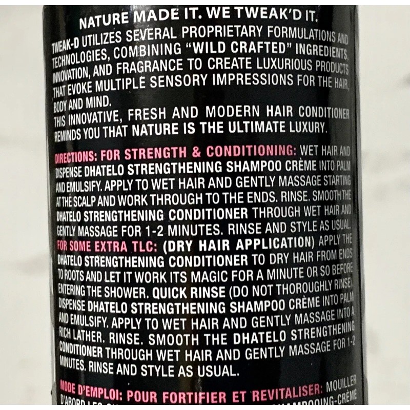 tweak-d Tweak'd By Nature Restore Hair Strengthening Conditioner Dhatelo Seed