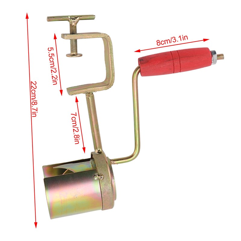 Corn Thresher, Hand Crank Corn Peeler, Firm Clamping Sturdy Iron