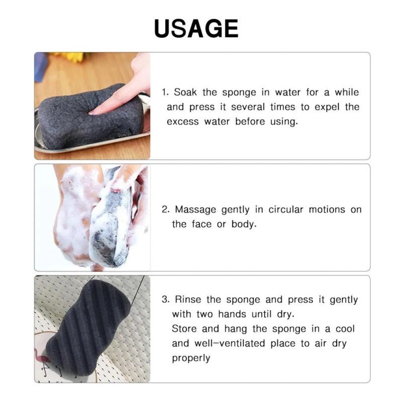 Konjac Sponge Face Body Blanco