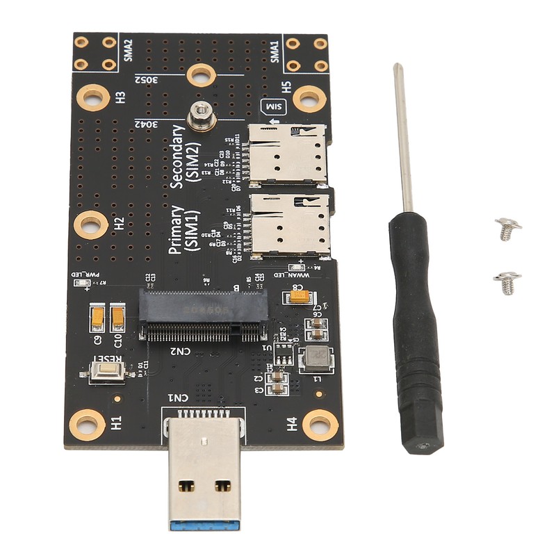 M.2 to USB 3.0 Adapter Push Connector for Dual SIM