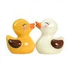 Bicuzat Ceramic Duck Shape Salt & Pepper Shakers Set, Hand-Painted