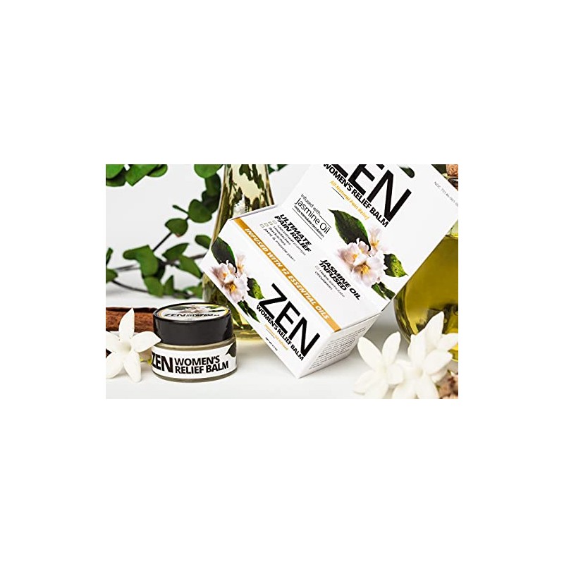 ZEN Women’s Relief Balm – Soothing Aromatherapy Balm with Jasmine