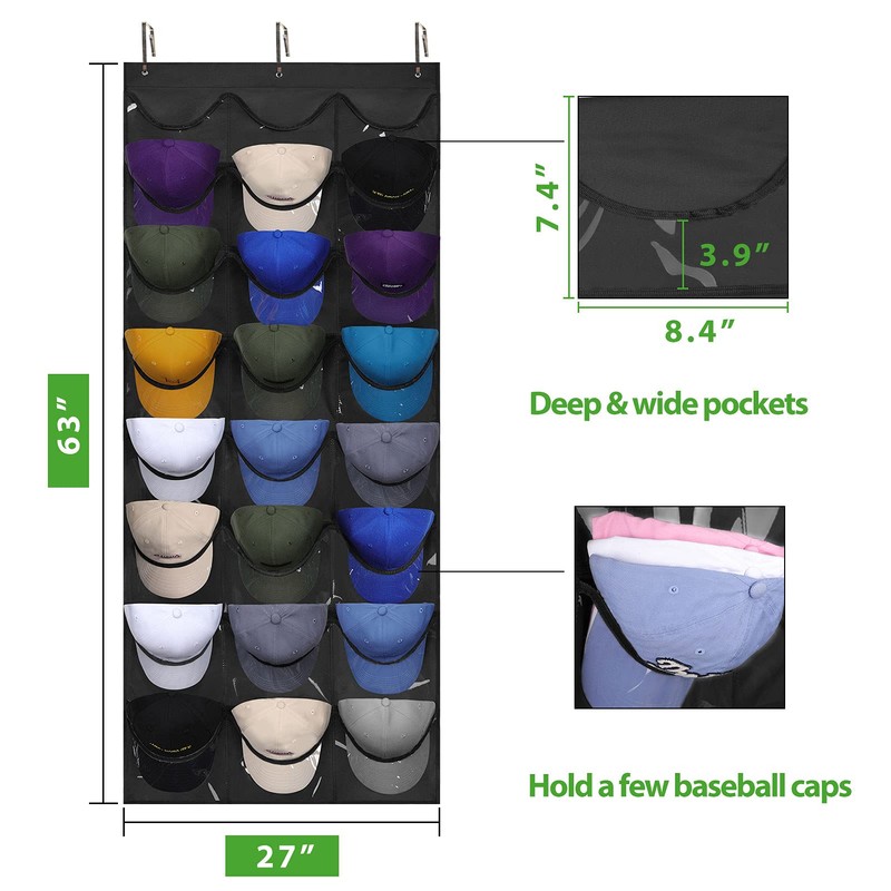 Dofilachy Hat Organizer Racks for Baseball Caps, Visible Hat Holder