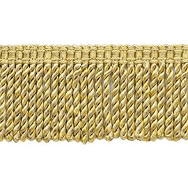 DecoPro 76mm Long Beachwood, Harvest Gold, Maize Bullion Fringe Trim|Style: BFS3 (22042)|Color: Honey Suckle - PR07|Sold by the Yard - 91cm / 3 Ft / 36"