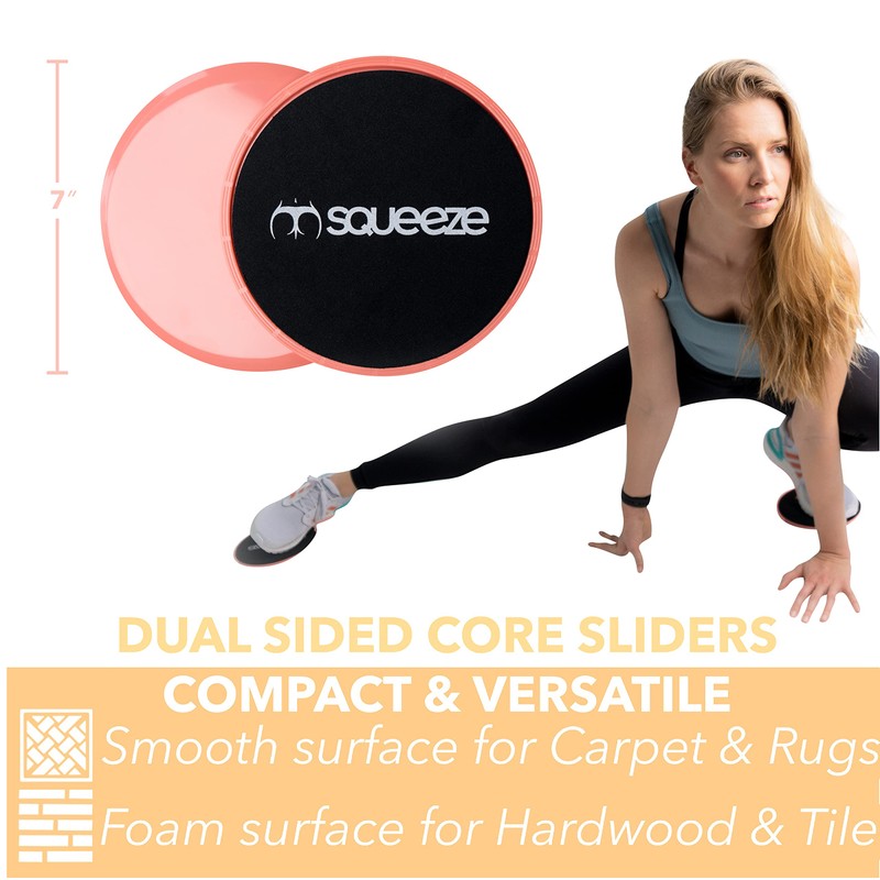 Squeeze Bands Core Sliders and Resistance Bands Set – 3