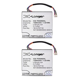 (2-PACK) XSP battery for Texas Instruments TI-Nspire CX TI-Nspire CX CAS N2/AC/2L1/A TI-84 Plus C Silver Edition TI-Nspire Touchpad TI-Nspire CAS Touchpad TI-84 C Silver PN 3.7L1060SP 3.7L1230SP