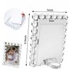SAAEH SWWH 5x7 Clear Bubble Crystal Picture Frame,with 24 Clear