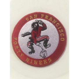 SF San Francisco 49ers Vintage Rare Embroidered Iron On Patch 3” X 3”
