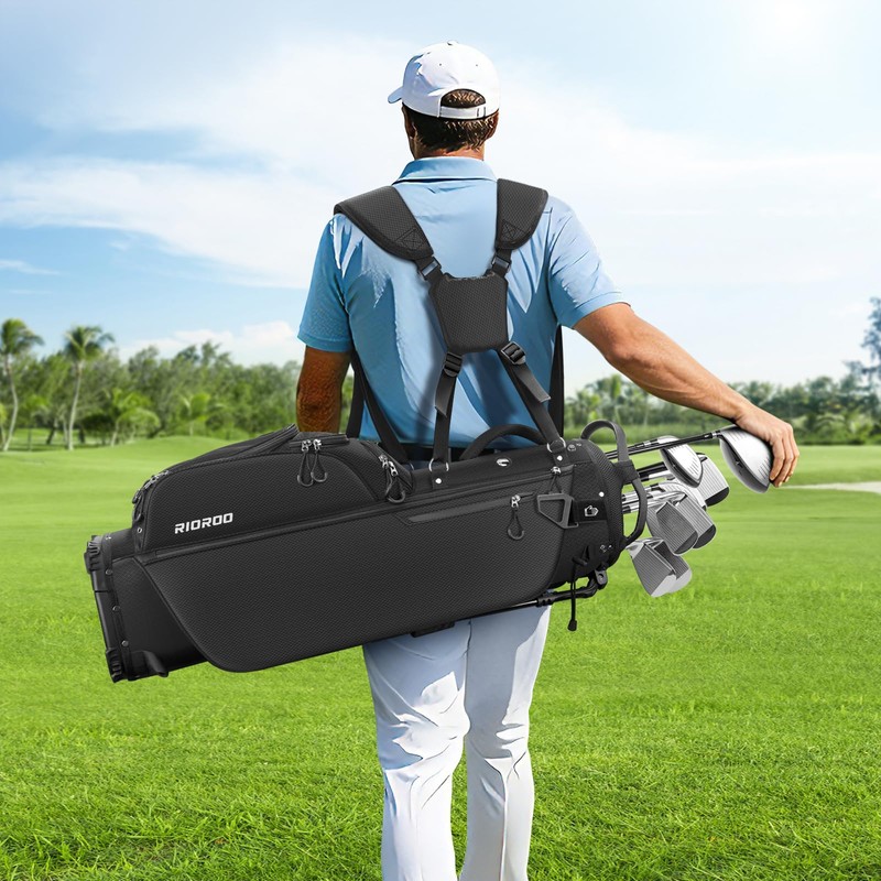 5 Way Golf Stand Bag with Full Length Dividers, Lightweight