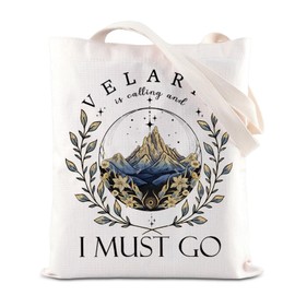 ENSIANTH ACOTAR Merch Velaris City of Starlight Inspired Tote Bag Fantasy Bookish Gift Night Court Reader Velaris Handbag (Velaris bag)