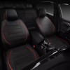 CAR PASS Universal FIT Piping Leather Two Front Seat Covers