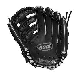 Wilson 2024 A900® PF1892 Pedroia Fit™ 12.25” Outfield Baseball Glove - Black/White/Silver, Right Hand Throw