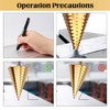 Forhandy Step Drill Bit Diameter 4-52 mm HSS Stainless Steel