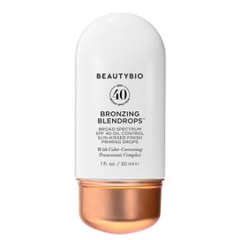 BeautyBio Bronzing BLENDROPS. Broad Spectrum SPF 40 Oil-Control Sun-kissed Finish Priming Drops With Color-Correcting Tranexamic Complex