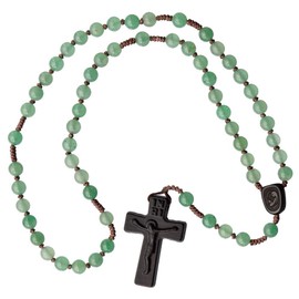 6mm Green Jade/Jujube Wood 5 Decade Rosary