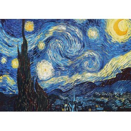 OMG Printing Vincent Van Gogh Starry Night Poster/Print/Picture Satin Photo Paper - A4-297mm x 210mm