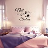 ADECALS Nail Salon Wall Sticker Removeable Quote Vinyl Wall Art