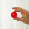 LONGWIN 40mm(1.6 inch) Solid Mini Fengshui Crystal Ball Healing Crystals(Red)