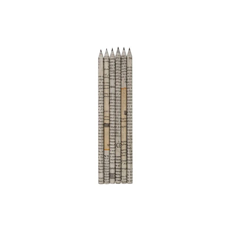 Stylex Eco Collection 26025 Pencil from Old Newspapers, HB Hardness,
