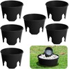 Mizelu 6 Pcs Lawn Light Protector, ABS Landscape Sprinkler and