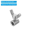 PATIKIL 4pcs 304 Stainless Steel 4mm Inner Diameter Hand Screw