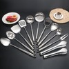 304 Stainlss Steel Kitchen Utensils Set, 12 Pcs Long Metal