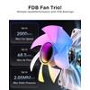 AsiaHorse COSMIQ 120mm PC RGB Computer Case Fans, 5V 3-PIN