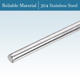 QUARKZMAN 200mm x 3mm 304 Stainless Steel x 5pcs Linear Shaft Metric Round Rods Rods Base Material for DIY