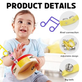 Band Wrist Bells 60 Pcs,Wrist Band Jingle Bells, Jingle Bells Instruments, Adjustable Musical Hand Bells Set, Musical Hand Bells Set Party Supplies Music Percussion Gifts,12 Colors