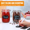 Encheng 32 oz Wide Mouth Mason Jars with Airtight Hinged
