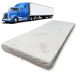 Foamma 3" x 42" x 80" Semi Truck Memory Foam Trucker Mattress, Washable Organic Cotton Cover, Heavy Duty and Durable, Comfortable, Made in USA