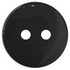 50 X Black Buttons Smooth Round finsih - 15mm Ideal